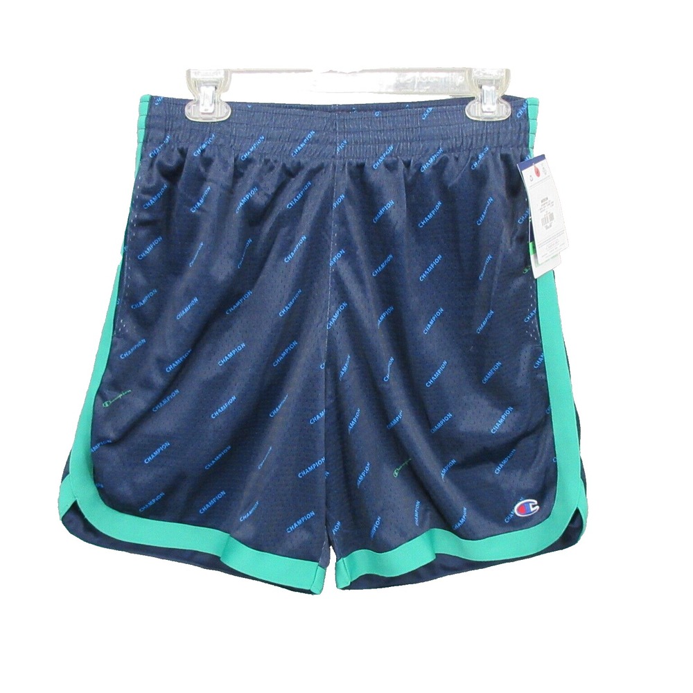 Champion Mens Trunks Size Medium Blue Swimwear Pull-On Elastic Waistband New